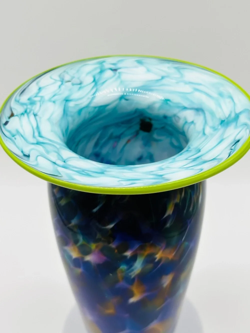 Fire Island Studio Art Glass Vase Matthew LaBarbera Teresa Ueltschey 2000 Signed